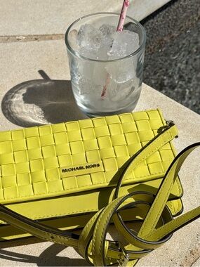 Michael Kors Mini Jet Set Charm Woven Phone Crossbody. Summer is calling!